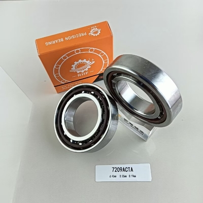 Diretto 7209AC cuscinetto a sfera a contatto angolare 45*85*19mm con gabbia in acciaio e sigilli aperti