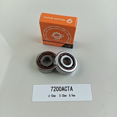 7200AC cuscinetto a sfera angolare di contatto 10*30*9mm con angolo di contatto di 25° e sigilli aperti
