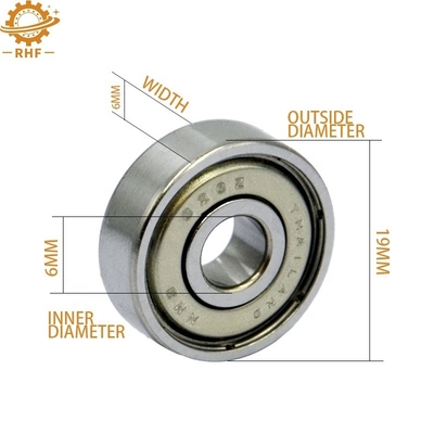 Leggio a sfera a scanalatura profonda 626-ZZ 6*19*6mm Leggio in miniatura in acciaio cromato 626ZZ