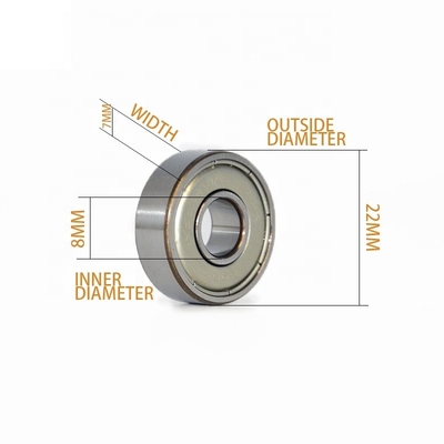 NSK 608 ZZ cuscinetto a sfera a scanalatura profonda 8*22*7mm per miniere metallurgia agricoltura chimica
