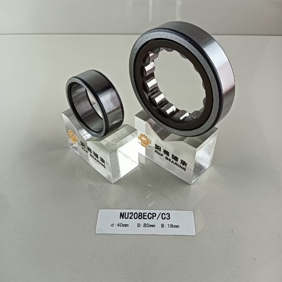 NU/NJ/NF208ECP Cuscinetti a rulli cilindrici 40*80*18 mm per l'industria farmaceutica