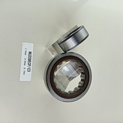 NU/NJ/NF208ECP Cuscinetti a rulli cilindrici 40*80*18 mm per l'industria farmaceutica