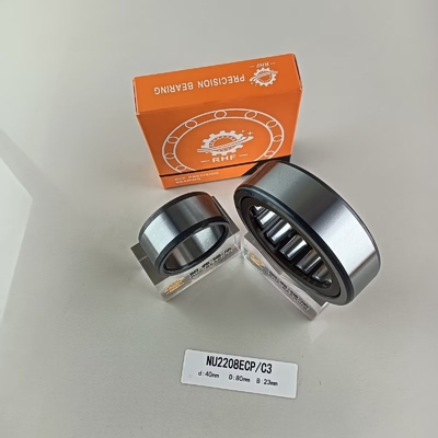 Acciaio cromato Gcr15 NU/NJ/NF2208ECP Cuscinetto a rulli cilindrico 40*80*23mm per industria