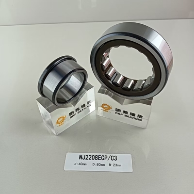 Acciaio cromato Gcr15 NU/NJ/NF2208ECP Cuscinetto a rulli cilindrico 40*80*23mm per industria