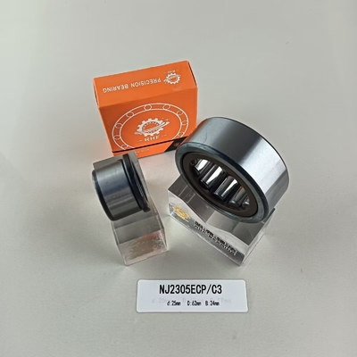 25*62*24 mm cuscinetto a rulli cilindrico NU/NJ/NF2305ECP con struttura cilindrica