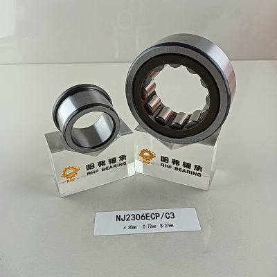 Struttura cilindrica in acciaio cromo Gcr15 NU/NJ/NF2306ECP cuscinetto a rulli 30*72*37mm